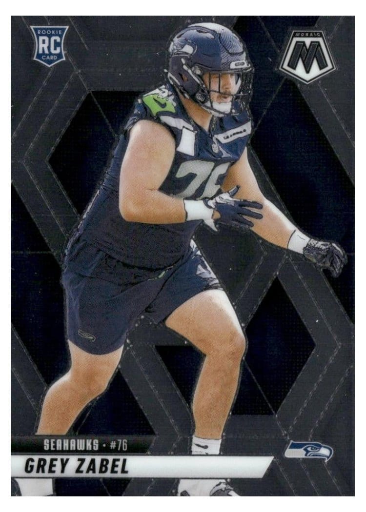 2025 Panini Mosaic Base Set Grey Zabel #328 card