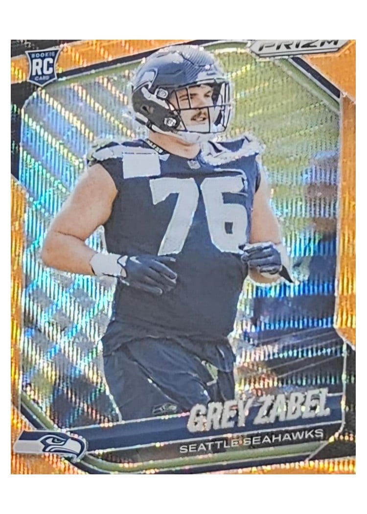 2025 Panini Prizm Base Set Grey Zabel #387 card