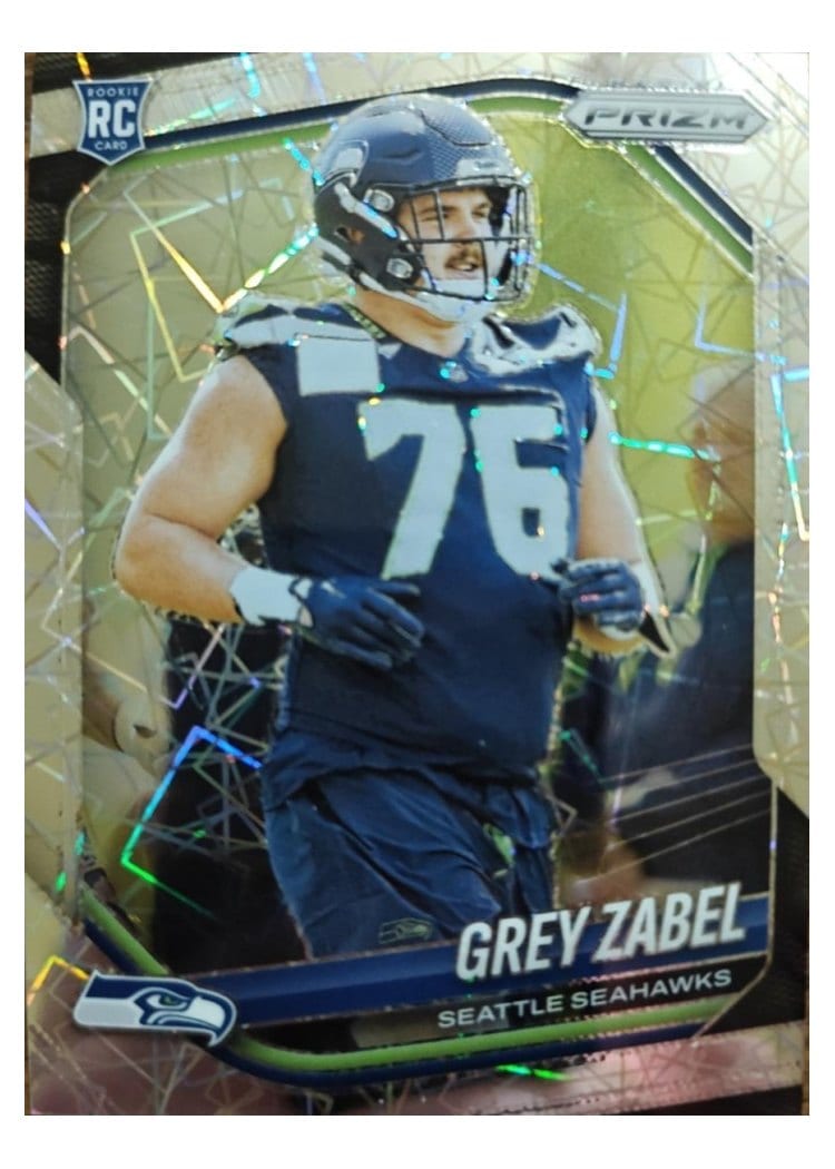 2025 Panini Prizm Base Set Grey Zabel #387 card