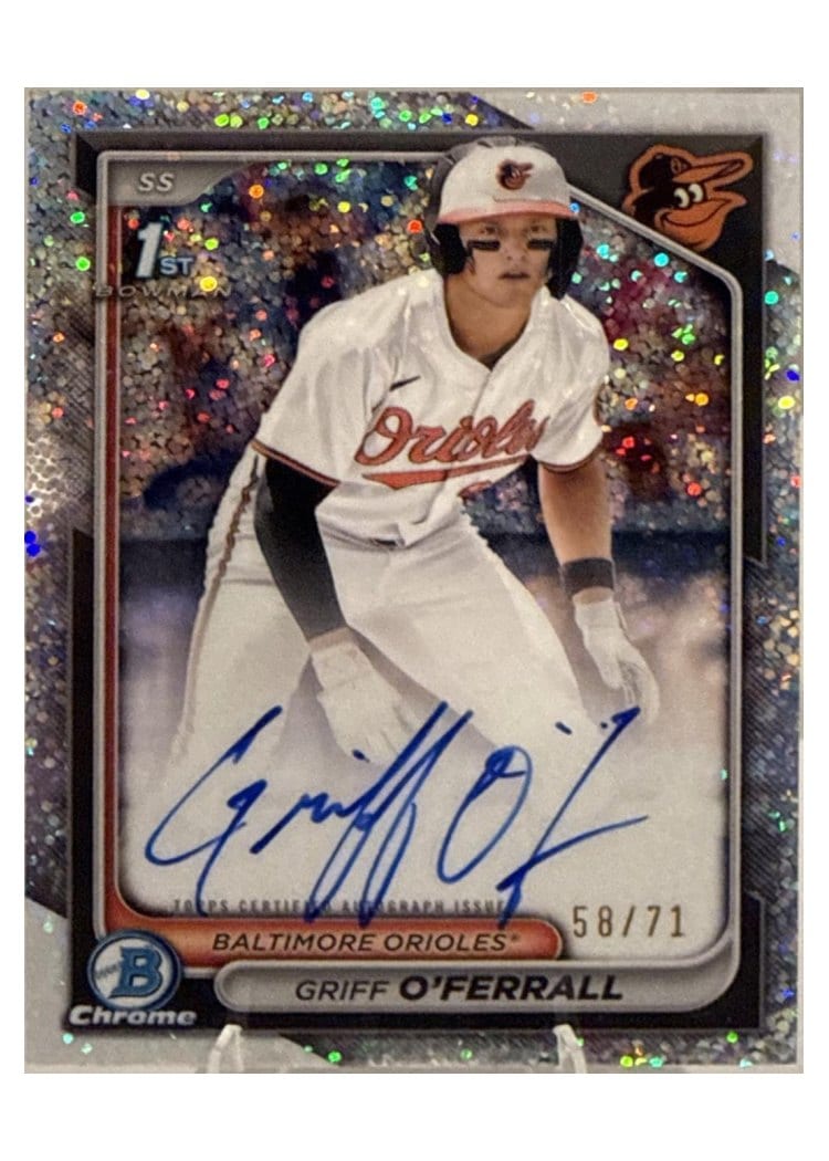 2024 Bowman Draft Chrome Prospect Autographs Griff O'Ferrall #CPA-GO card