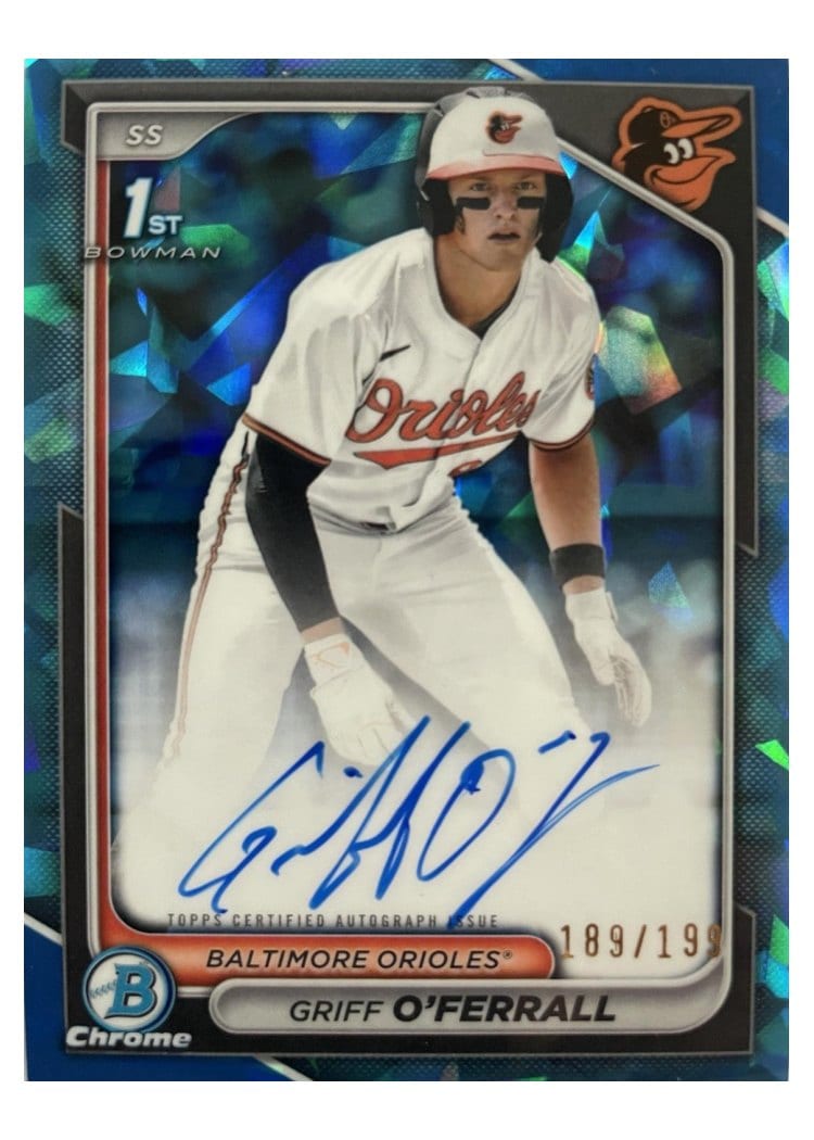 2024 Bowman Draft Chrome Prospect Autographs Griff O'Ferrall #CPA-GO card