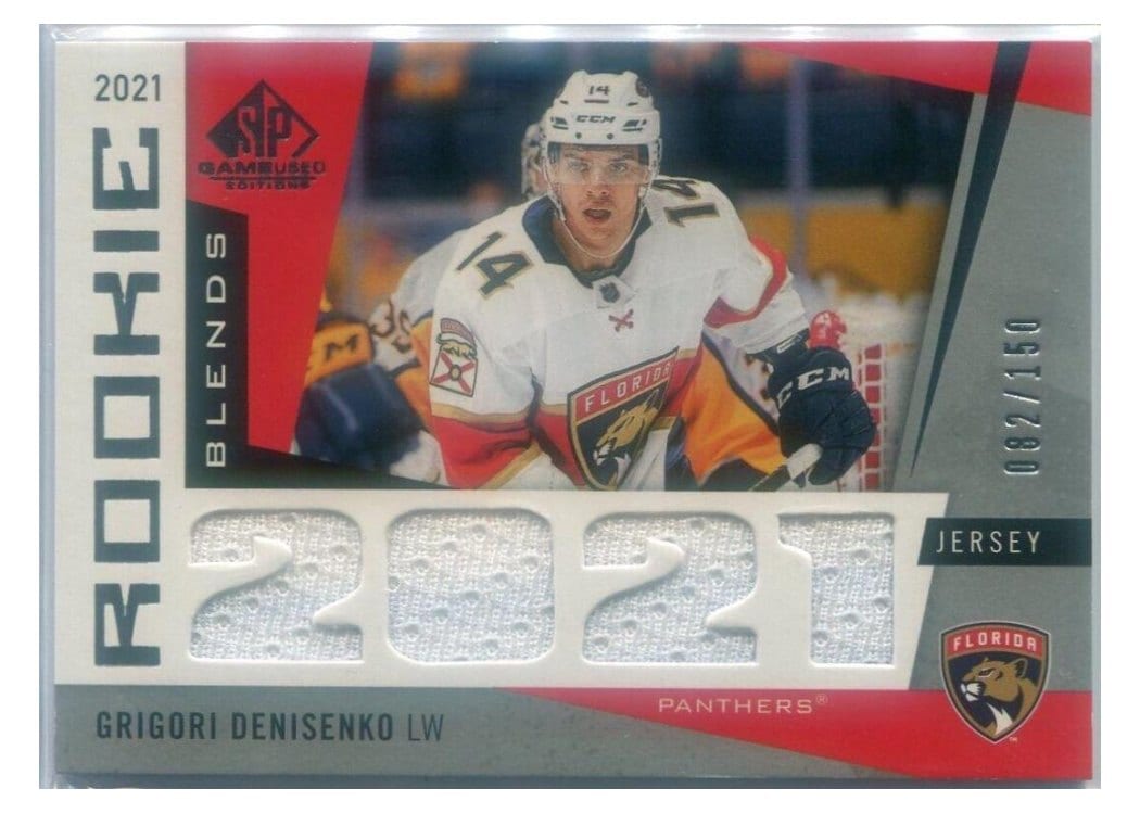 2021-22 SP Game Used Rookie Blends Grigori Denisenko #RB-GD card