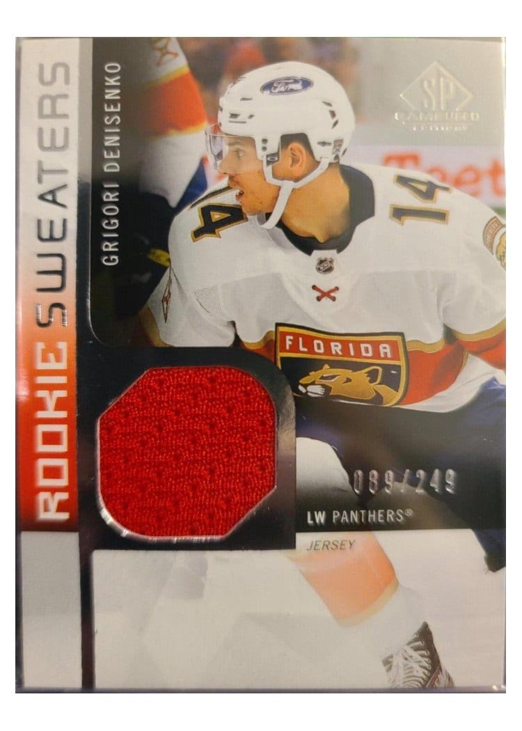 2021-22 SP Game Used Rookie Sweaters Grigori Denisenko #RS-GD card