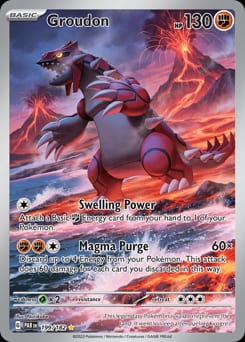 2023 Paradox Rift Groudon #199 card