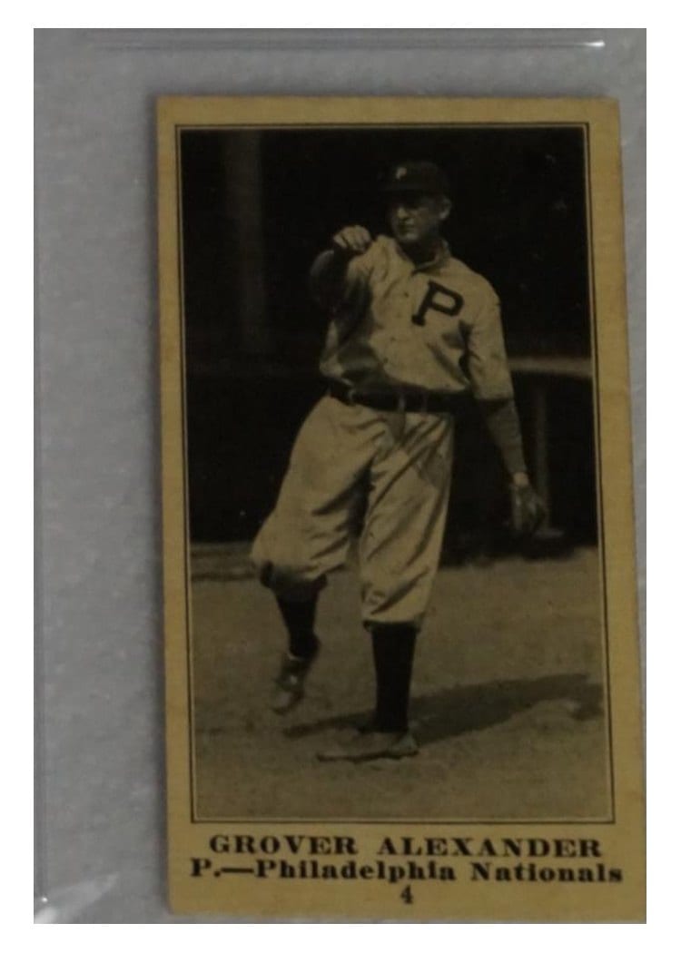 1916 M101 4 Sporting News Grover Alexander #4 card