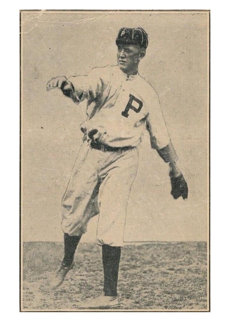 1917 Collins McCarthy Grover Alexander #2 card