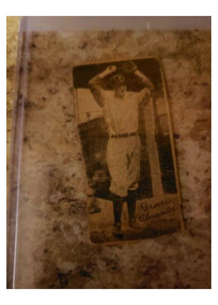 1923 W572 Grover Alexander card