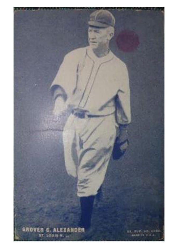 1928 Exhibits Grover C. Alexander card