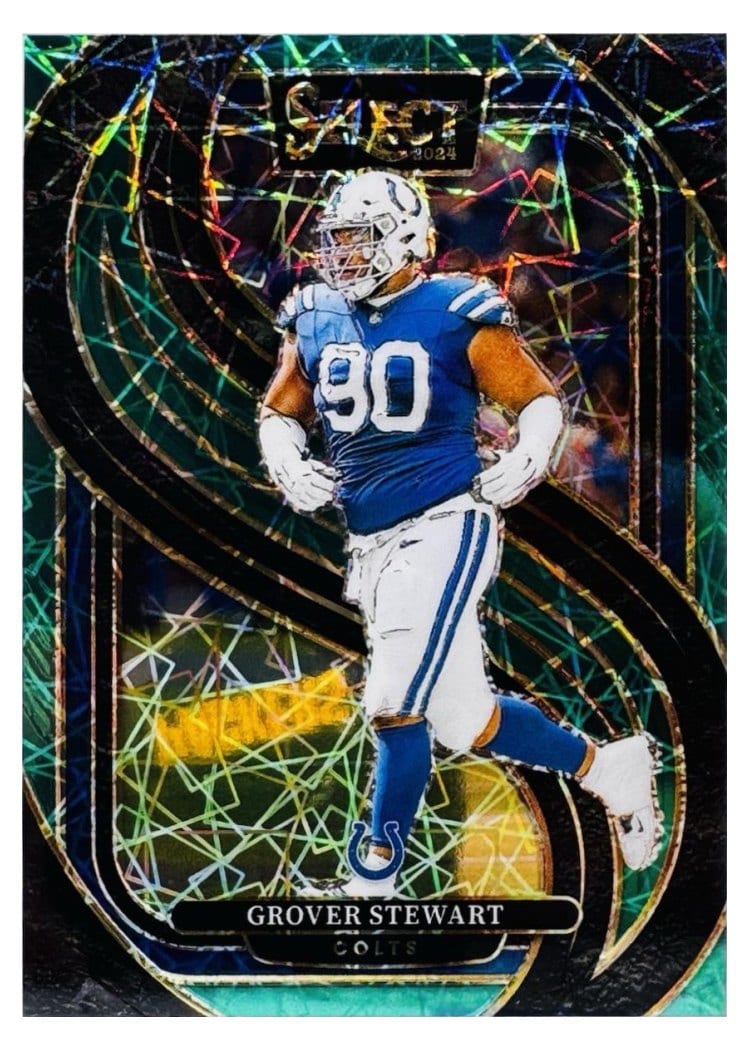 2024 Panini Select Base Set Grover Stewart Green Mojo #139 card