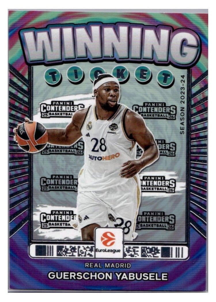 2025-26 Panini Contenders EuroLeague Winning Ticket Guerschon Yabusele #18 card