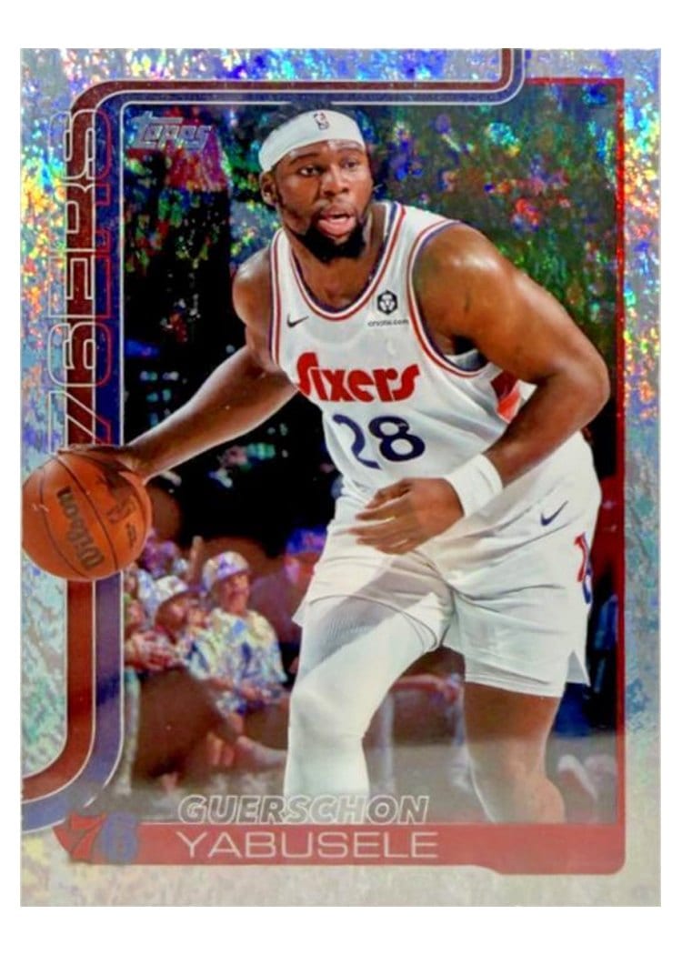 2025-26 Topps Base Set Guerschon Yabusele Holo Platinum Foil #26 card