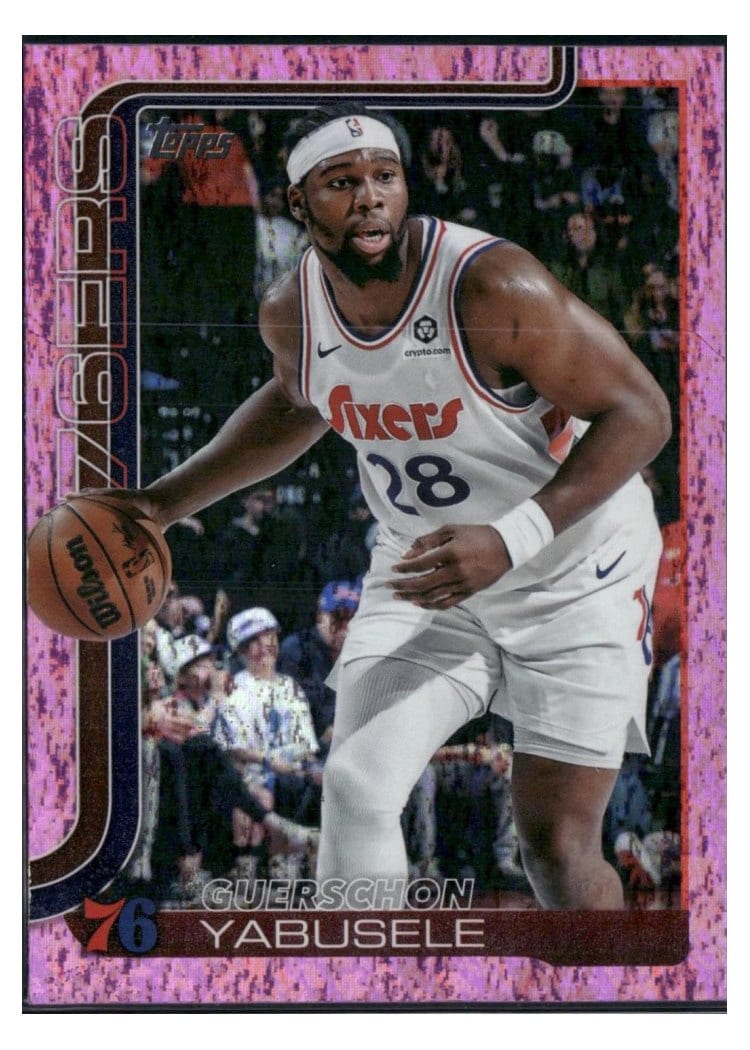 2025-26 Topps Base Set Guerschon Yabusele Pink Diamante #26 card