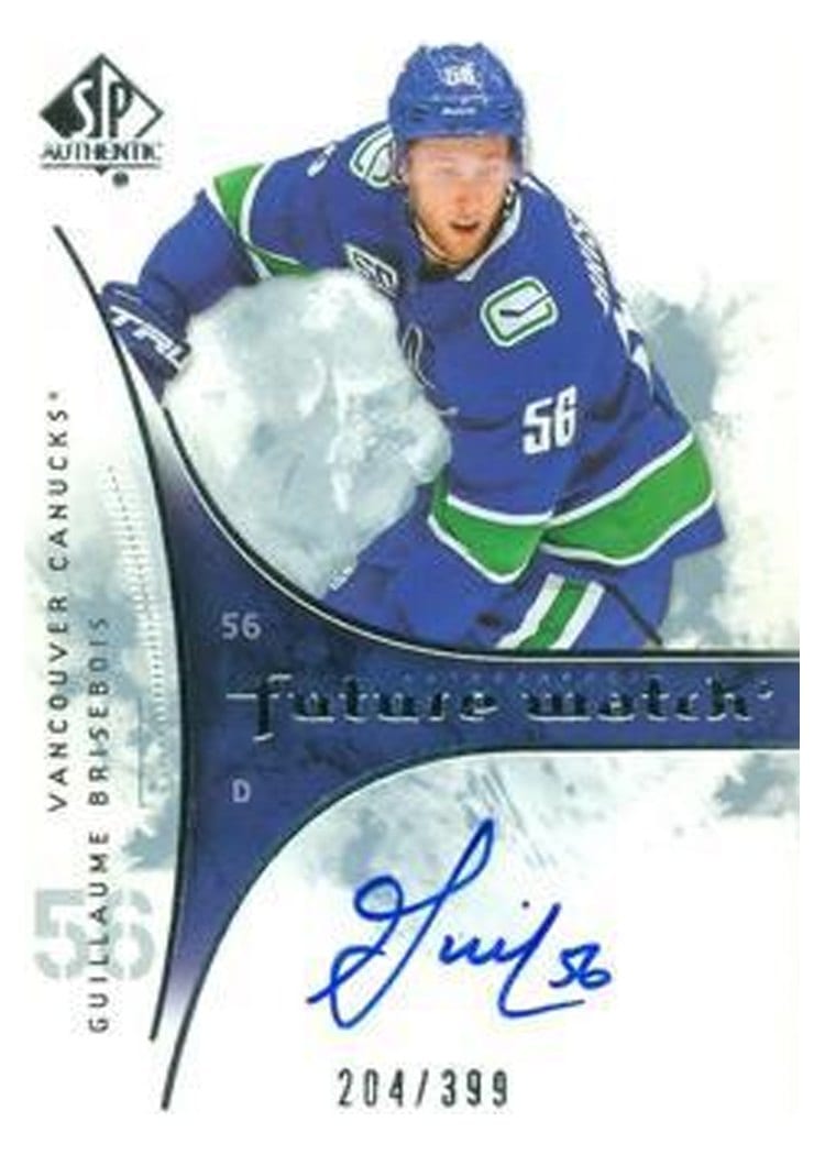 2020 SP Authentic 2019 Update Guillaume Brisebois #RFWA-GB card