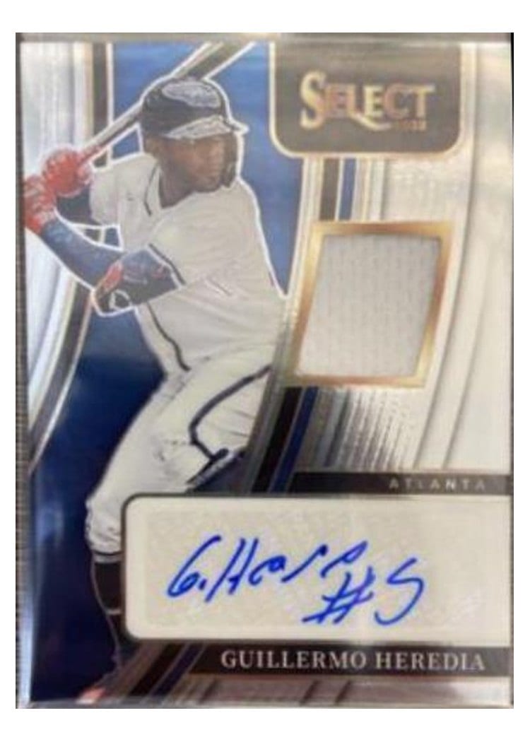 2022 Panini Select Signature Materials Guillermo Heredia #SM-GH card