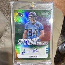 2025 Panini Absolute Spectrum Signatures Gunnar Helm #SPS-GHM card