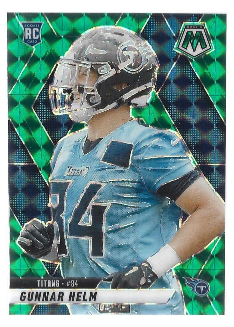 2025 Panini Mosaic Base Set Gunnar Helm Green #394 card