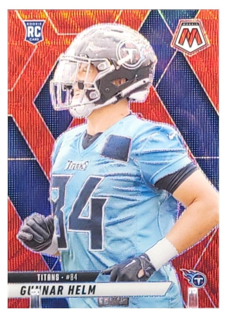 2025 Panini Mosaic Base Set Gunnar Helm Red Wave #394 card