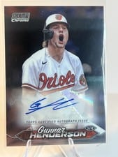 2024 Stadium Club Chrome Autographs Gunnar Henderson #SCCA-GH card