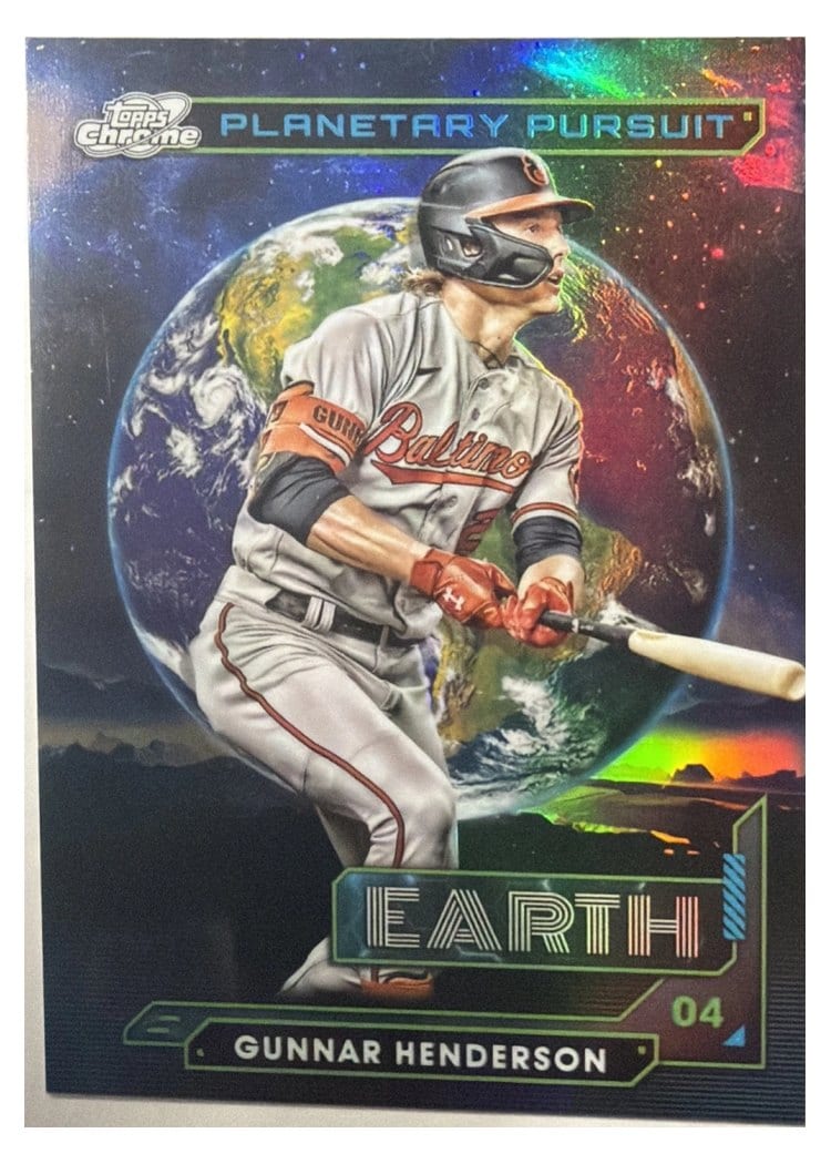 2024 Topps Cosmic Chrome Planetary Pursuit Earth Gunnar Henderson #PPE-2 card