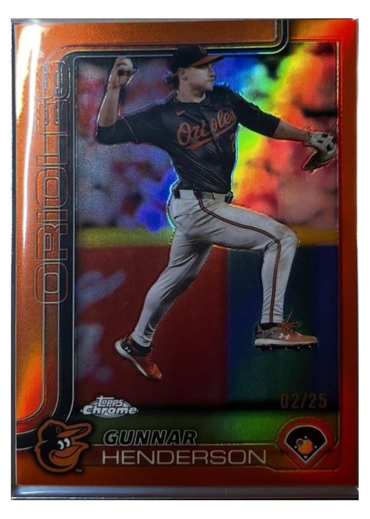 2025 Topps Chrome Gunnar Henderson #213 card