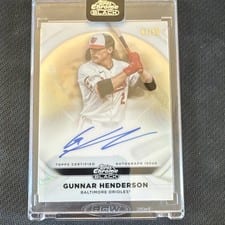 2025 Topps Chrome Black Ivory Autographs Gunnar Henderson #IVA-GH card
