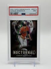 2025 Topps Chrome Black Nocturnal Gunnar Henderson #NOC-14 card