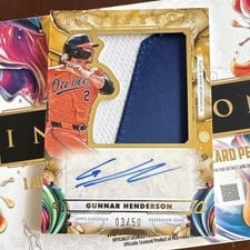 2025 Topps Inception Inception Autograph Jumbo Patch Gunnar Henderson #IAJP-GH