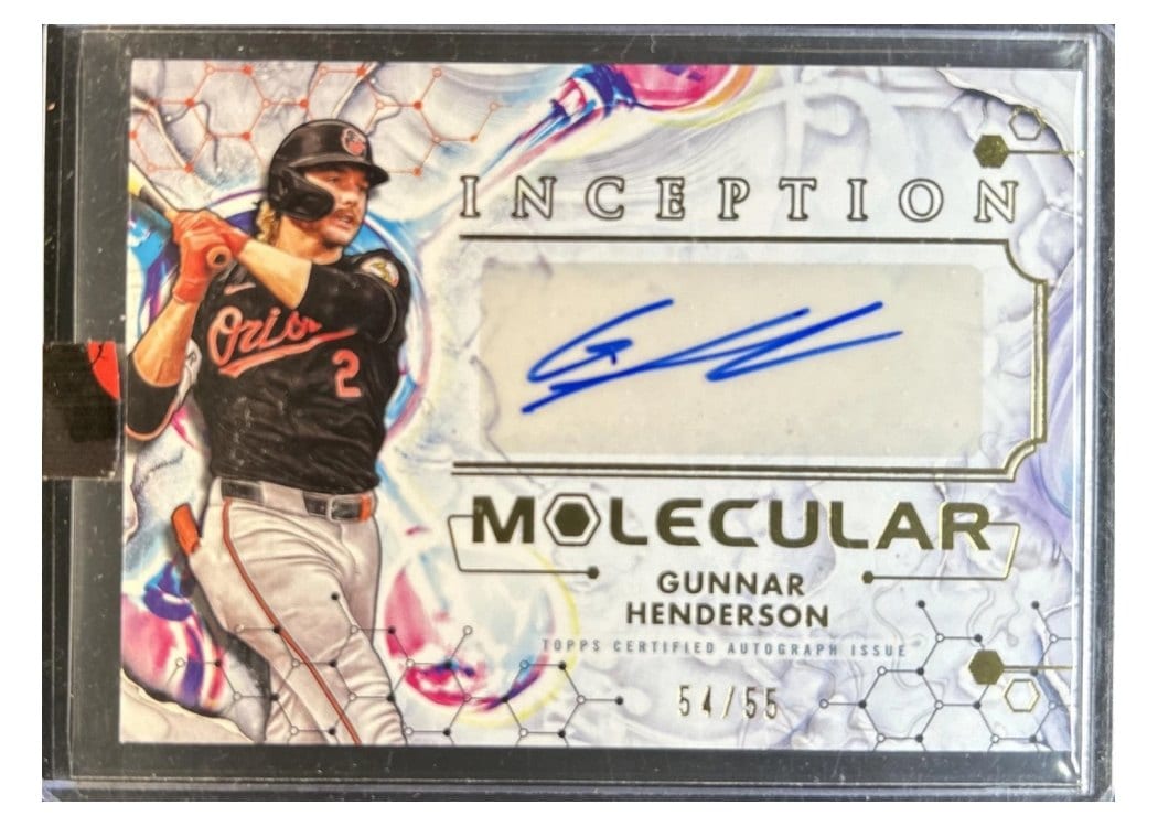 2025 Topps Inception Inception Molecular Autographs Gunnar Henderson #IMA-GH card