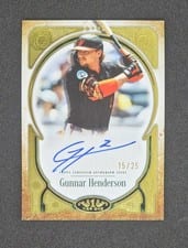 2026 Topps Tier One Prime Performers Autographs Gunnar Henderson #PPA-GH card