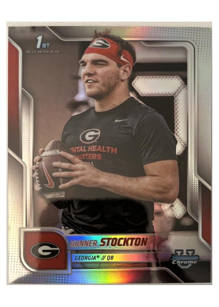 2025 Bowman University Chrome Base Image Variation Refractor Gunner Stockton #SP-4 card