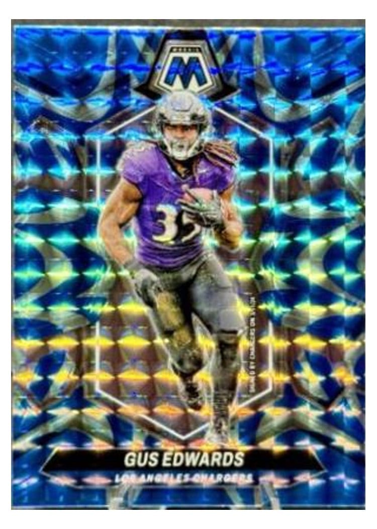 2024 Panini Mosaic Base Set Gus Edwards #121 card