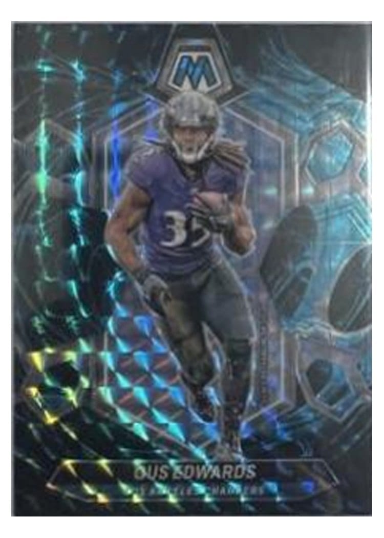 2024 Panini Mosaic Base Set Gus Edwards #121 card