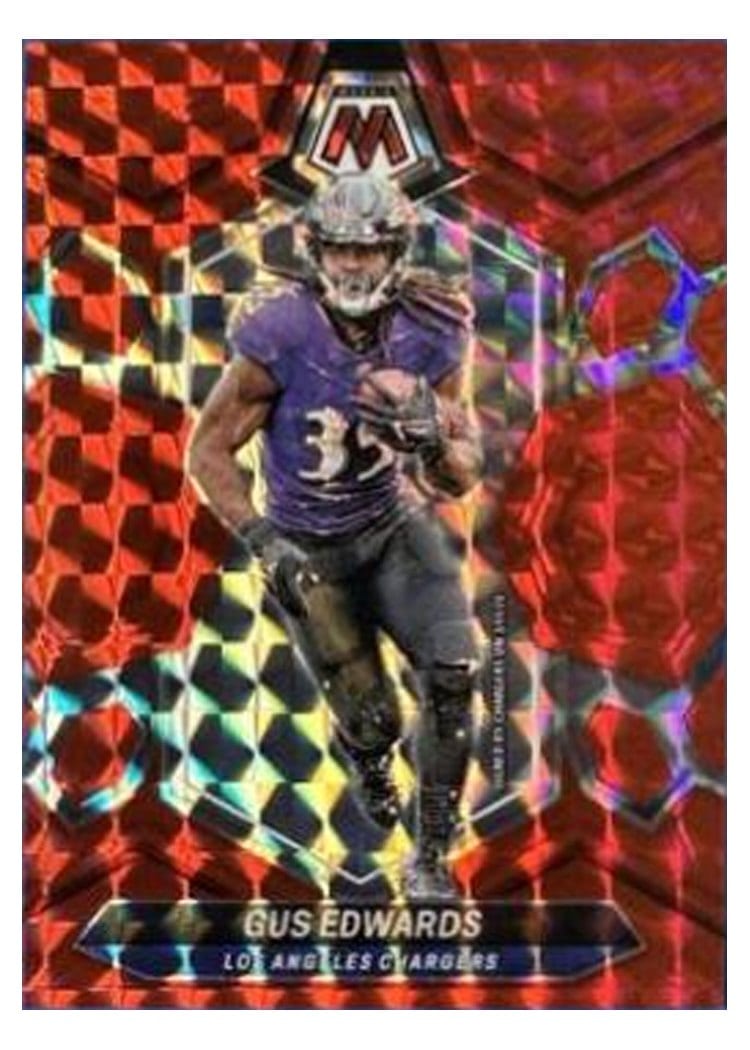 2024 Panini Mosaic Base Set Gus Edwards #121 card