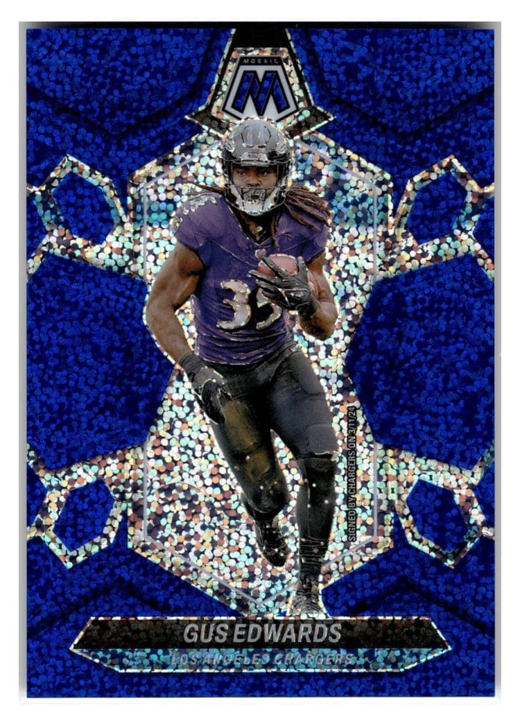 2024 Panini Mosaic Base Set Gus Edwards #121 card