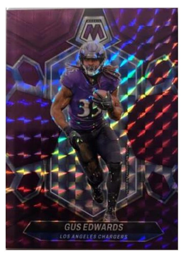 2024 Panini Mosaic Base Set Gus Edwards #121 card