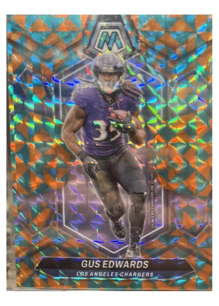 2024 Panini Mosaic Base Set Gus Edwards #121 card