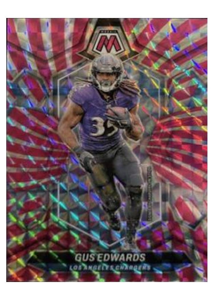 2024 Panini Mosaic Base Set Gus Edwards #121 card