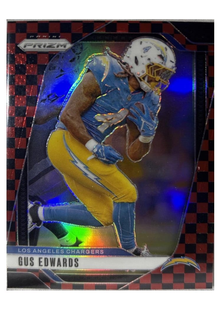 2024 Panini Prizm Base Set Gus Edwards #158 card