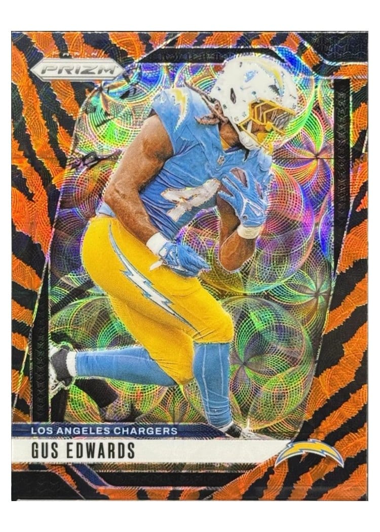2024 Panini Prizm Base Set Gus Edwards #158 card