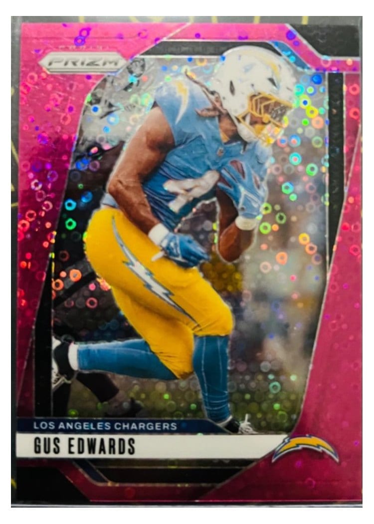2024 Panini Prizm Base Set Gus Edwards #158 card