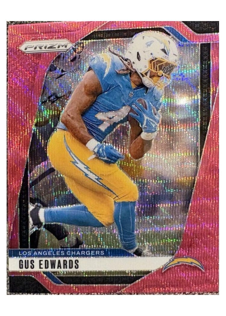 2024 Panini Prizm Base Set Gus Edwards #158 card