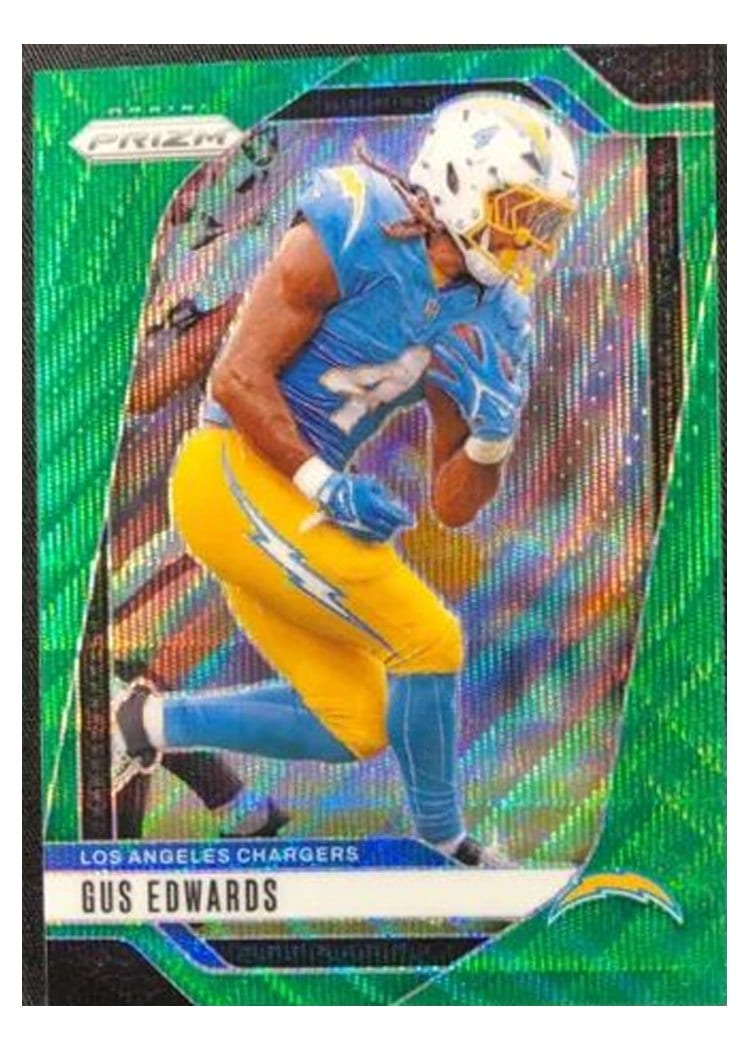 2024 Panini Prizm Base Set Gus Edwards #158 card