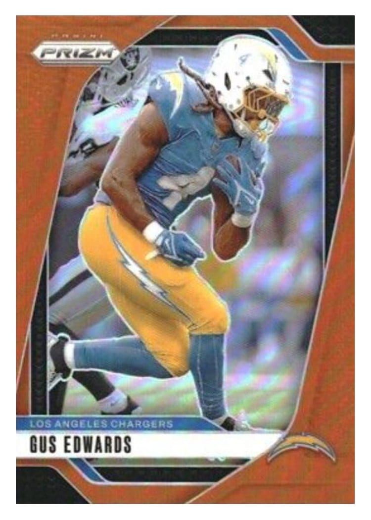 2024 Panini Prizm Base Set Gus Edwards #158 card
