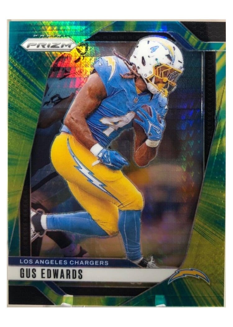 2024 Panini Prizm Base Set Gus Edwards #158 card