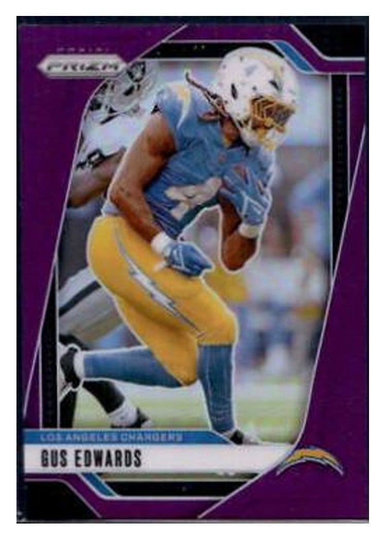 2024 Panini Prizm Base Set Gus Edwards #158 card