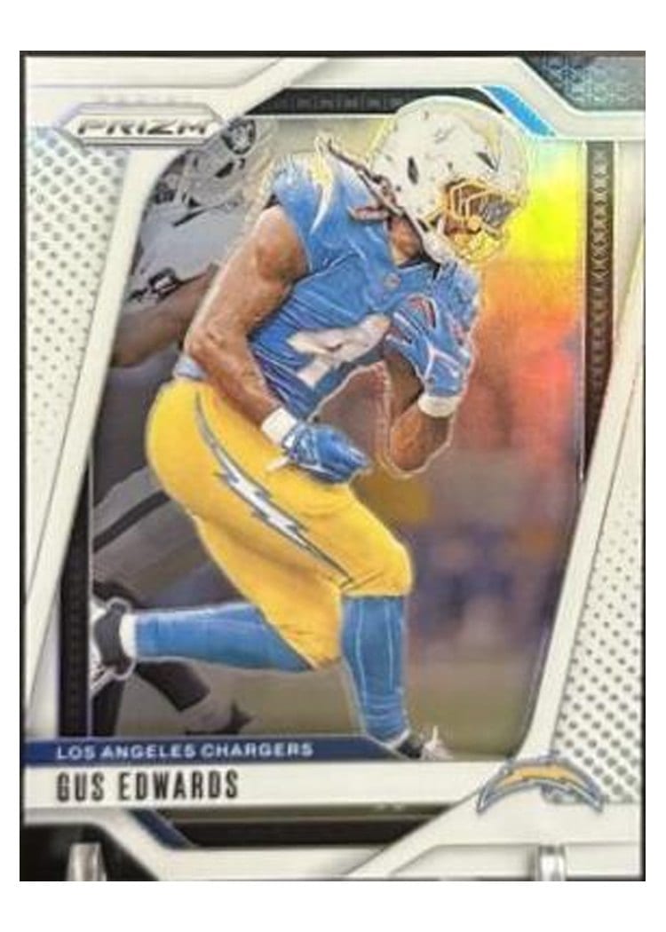 2024 Panini Prizm Base Set Gus Edwards White #158 card
