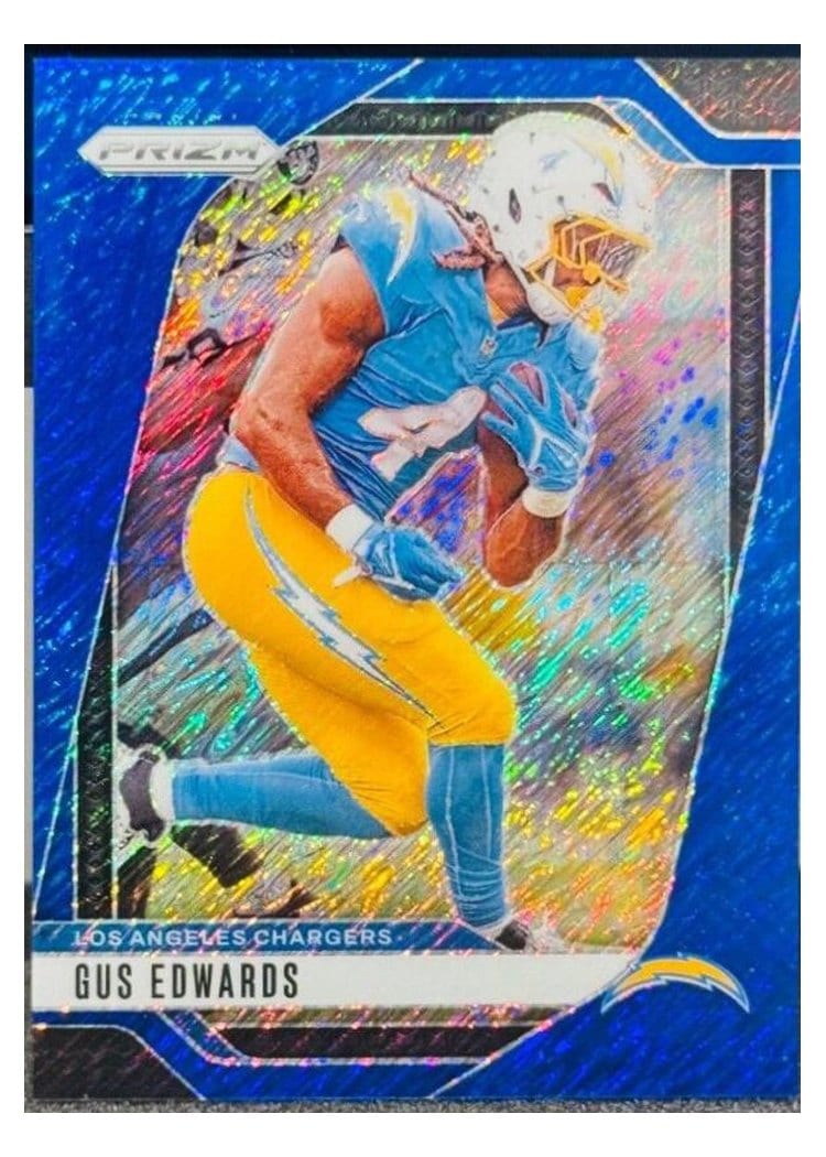 2024 Panini Prizm Base Set Gus Edwards #158 card