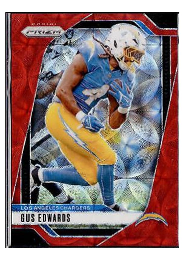 2024 Panini Prizm Base Set Gus Edwards #158 card
