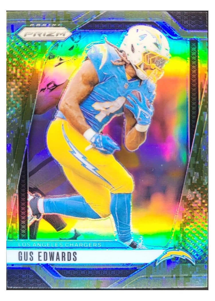 2024 Panini Prizm Base Set Gus Edwards #158 card