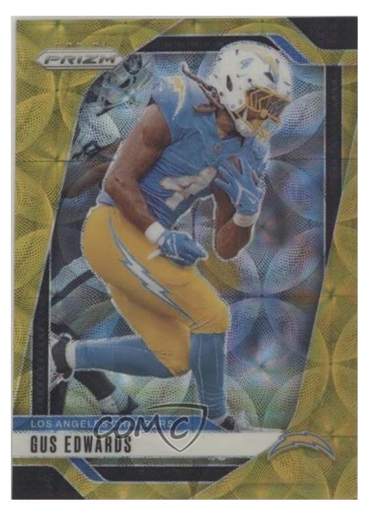 2024 Panini Prizm Base Set Gus Edwards #158 card